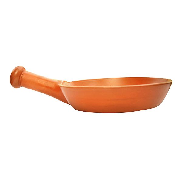 Handcrafted Natural Clay Frying Pan