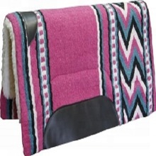Raspberry Western Saddle Pads with Lining, Size : 32*32