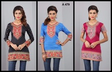 100% Polyester ladies kurti designi, Age Group : Adults