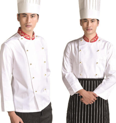 Full Sleeves Kitchen Staff Uniforms, for Anti-Wrinkle, Comfortable, Size : Etc