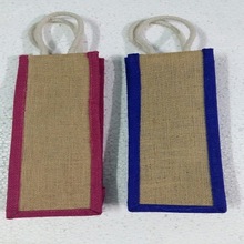 Glamour Collection jute wine bag, for Package, Color : 10 Colors