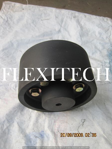 Round Brake Drum with Flexible Coupling, Color : Black