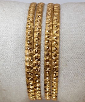 PUNCHING GOLD PLATED BANGLES