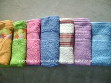 100% Cotton Plain Dyed ASSORTED HAND TOWELS, Size : 30X30cm, 50X100cm, 60X120cm, 70X140cm