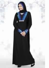 Black Colored Lycra Abaya