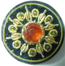 Diamond HAND EMBROIDED BUTTON