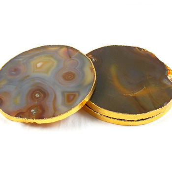 Empyreal gemstone drink coasters, for Tableware home decor, Size : 3.5 inches