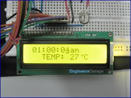 Microcontroller Based Temperature Indicator With LCD, for Industrial, Certification : ISI Certified