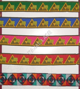 Border Lace Design For Printed Saree, Color : Green