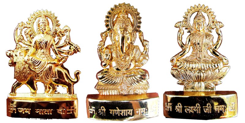 Durga Saraswati Laxmi Idols