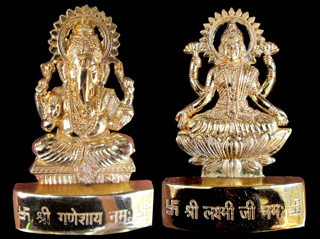 Brass Ganesh Laxmi Combo, for Home Decoration, Temple, Feature : Alluring Designs, Dust Resistance