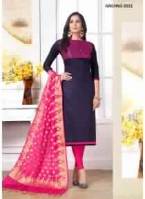 Cotton Embroidery Unstitched Dress Material, Occasion : Festival, Party