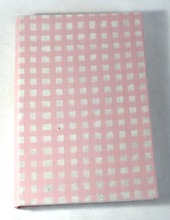 Paper pattern pink checks cover notebook, for Gift