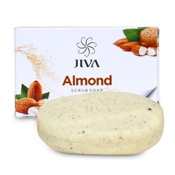 Jiva Herbal almond scrub soap, Age Group : Adults