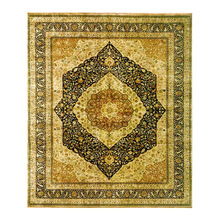 QNS 100% Wool Hand Knotted Carpet, for Bed Room, Size : Maximum Width 400cm