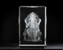 Crystal Lalbaugcha Raja Ganesh Statue, for Religious, worship, Feature : India