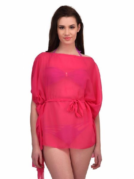 Pink Cover Up Short Beach Dresses