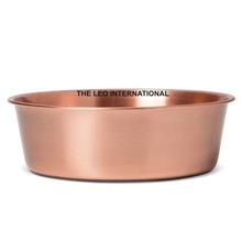  METAL Copper Dog Bowl, Color : Customized