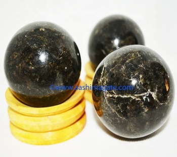 Nuummite Crystal Spheres