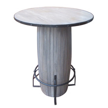 Indian Iron Wooden Bar Table, Color : GREY