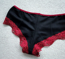 COTTON underwear black and red, Size : M, S, XL, XS, XXL, XXS, XXXL
