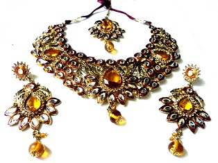 Anaaya Designer necklace, Main Stone : Crystal, Rhinestone