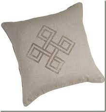Arigato obligado Linen / Cotton Embroidered Cushion Cover, for Seat, Decorative, Chair, Car, Style : Plain