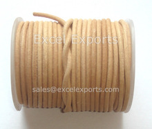 Natural Leather Round Cords, Size : 1mm, 1.5mm, 2mm, 3mm, 4mm, 5mm, etc.