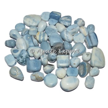 Gemstone Blue Opal Tumbled Stones