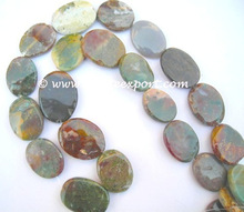 Agate Gemstone Jasper Oval Beads