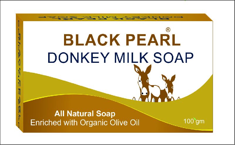 BLACK PEARL Donkey Milk Soap, for Bathing, Feature : Completely Safe, Non Harmful