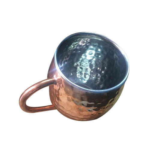 Plain Copper Plated Mug, Capacity : 200-450 ml