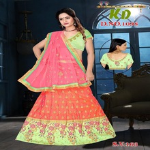 100% Silk lehnga choli for bridal, Feature : Dry Cleaning, Eco-Friendly, Mother of Bride, Plus Size
