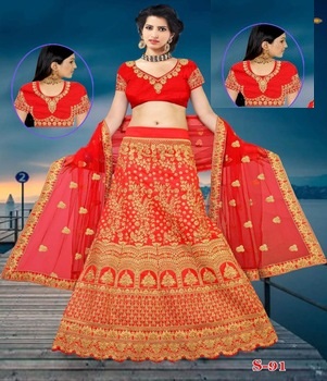  wedding Indian lehenga choli, Model Number : 1041