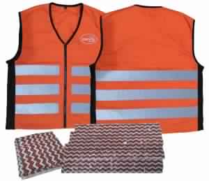COOLING SAFETY VEST ORANGE WITH ICE PACK