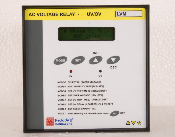 Microprocessor based Over Voltage Relay 4W