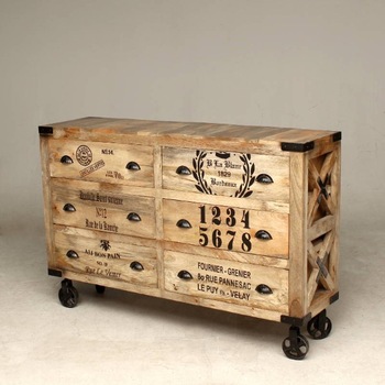 wood drawers storage cabinet