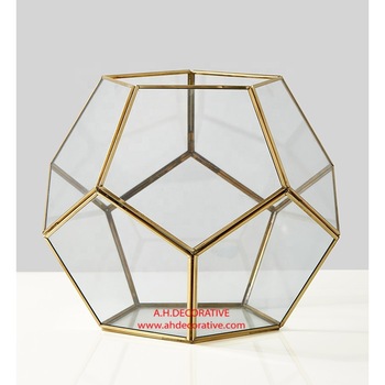 A.H. Decorative Glass Honeycomb Candle Holder