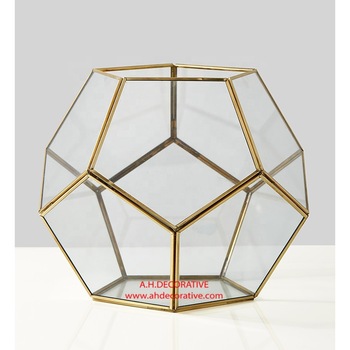 Glass Honeycomb Candle Holder