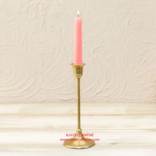 Gold Medium Pillar Candle Holder