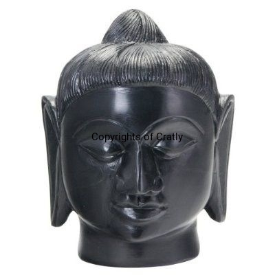 Soap Stone material Buddha Black Face Statue, Style : Modern