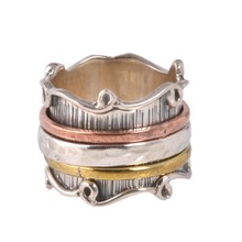 Copper and brass Spin Ring, Gender : Unisex, Women's