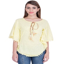 Feather Dotted Poncho, Size : S, M, L, XL, XXL