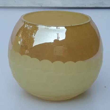 Round Polished Glass T-light Votive, for Decoration, Dimension : 0-10cm