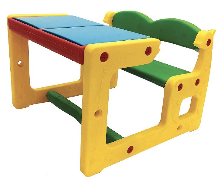 Rectangular Plywood Kids Plastic Desk, Pattern : Plain