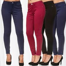Plain Cotton Ladies Comfort Fit Jeans, Technics : Handloom