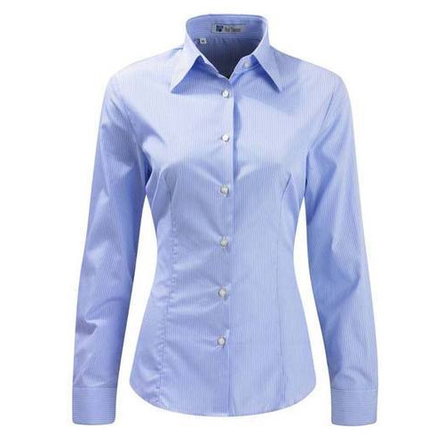 Full Sleeve Cotton Ladies Formal Shirt, Size : XL, Feature : Anti ...
