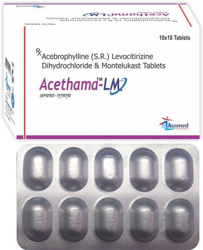 Acebrophylline Levocetirizine Dihydrochloride and Montelukast Tablets, Grade Standard : Medicine Grade