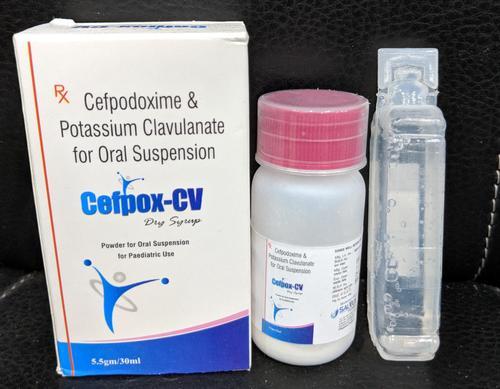 Cefpodoxime and Potassium Clavulanate Dry Syrup, Packaging Size : 30 ml