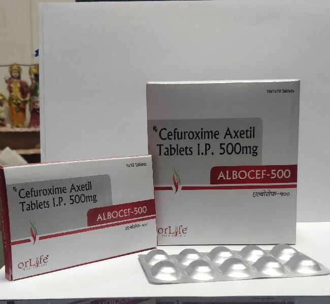 Cefuroxime Axetil Tablets, for Clinical, Hospital, Packaging Size : 10X1X6